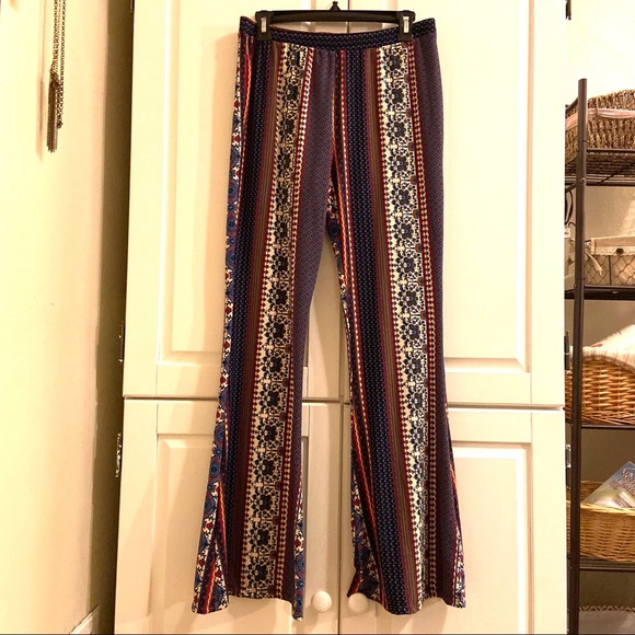 About A Girl Pants - About a Girl Stretchy Flare Long Pants L